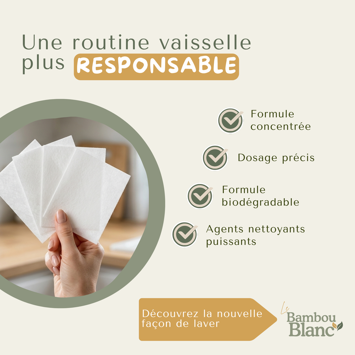 CleanLeaf - Feuille lave vaisselle